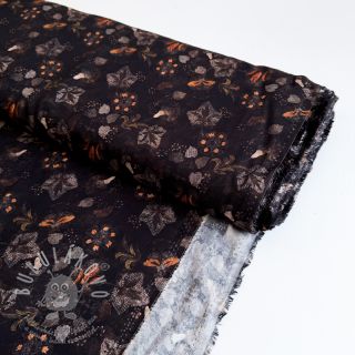 Viskóza RAYON POPLIN Dark barrock design A