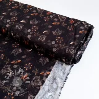 Viskóza RAYON POPLIN Dark barrock design A
