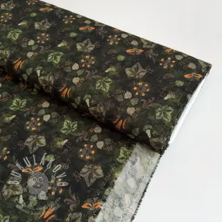 Viskóza RAYON POPLIN Dark barrock design B
