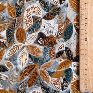 Viskóza RAYON POPLIN Floral design E