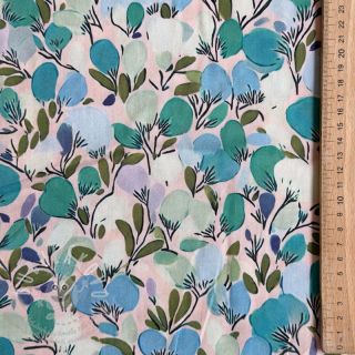Viskóza RAYON POPLIN Simplistic flowers design C