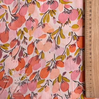 Viskóza RAYON POPLIN Simplistic flowers design A