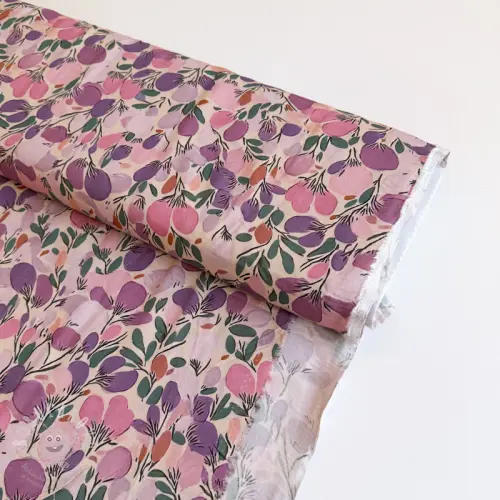 Levně Viskóza RAYON POPLIN Simplistic flowers design B