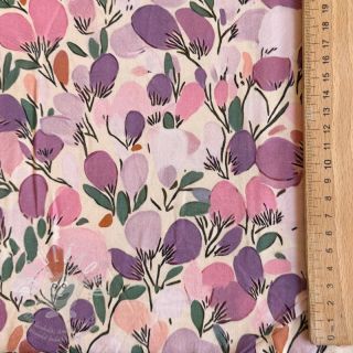 Viskóza RAYON POPLIN Simplistic flowers design B