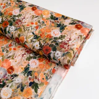 Viskóza RAYON POPLIN Wild flowers design A