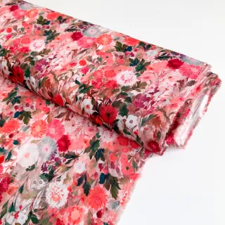 Viskóza RAYON POPLIN Wild flowers design B