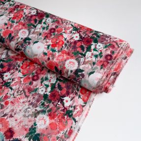 Viskóza RAYON POPLIN Wild flowers design D