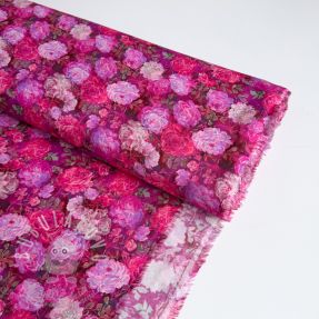 Viskóza RAYON POPLIN Flower sea design A