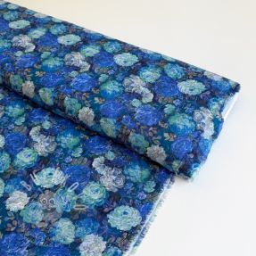 Viskóza RAYON POPLIN Flower sea design B