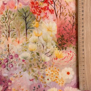 Viskóza RAYON POPLIN Love design B