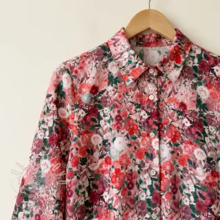 Viskóza RAYON POPLIN Wild flowers design D