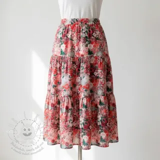 Viskóza RAYON POPLIN Wild flowers design D