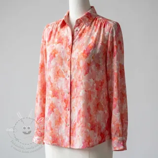Viskóza RAYON POPLIN Faded spots design D