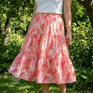 Viskóza RAYON POPLIN Faded spots design D