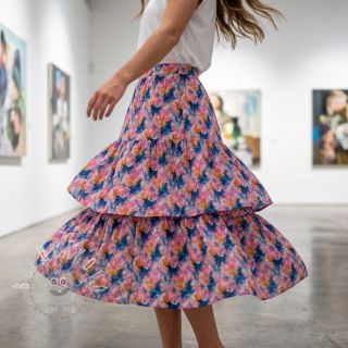 Viskóza RAYON POPLIN Faded spots design A