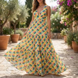 Viskóza RAYON POPLIN Faded spots design B