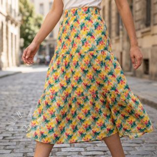 Viskóza RAYON POPLIN Faded spots design B