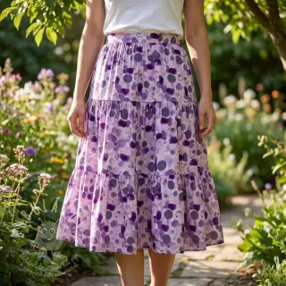 Viskóza RAYON POPLIN Bouncy design A