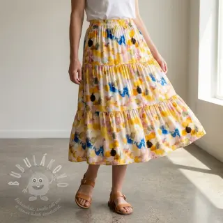 Viskóza RAYON POPLIN Bouncy design E