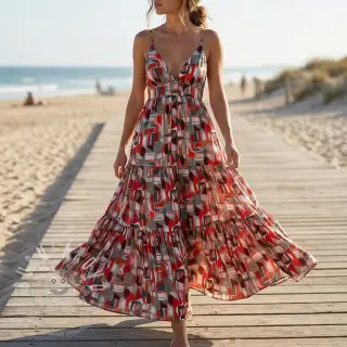 Viskóza RAYON POPLIN Leona design C