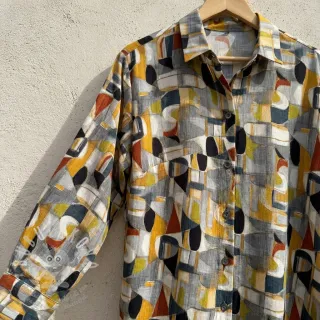 Viskóza RAYON POPLIN Leona design D