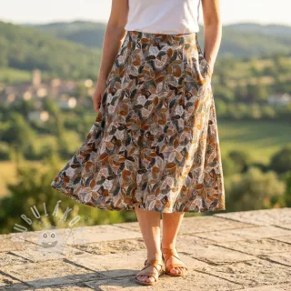 Viskóza RAYON POPLIN Floral design E
