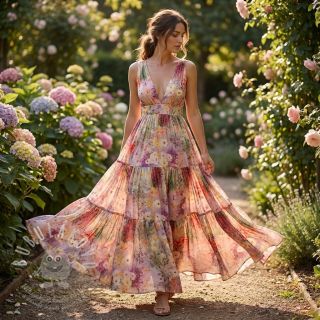 Viskóza RAYON POPLIN Love design B