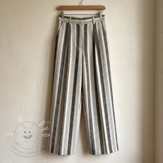 Len YARN DYED BIG Stripe black