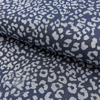 JEANS DENIM Leopard dark blue