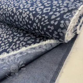 JEANS DENIM Leopard dark blue