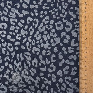 JEANS DENIM Leopard dark blue
