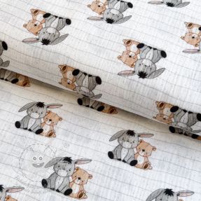 Dvojitá gázovina/mušelín Sweeties design B