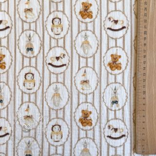 Dvojitá gázovina/mušelín Vintage toys design C