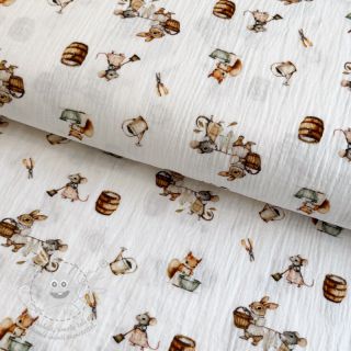 Dvojitá gázovina/mušelín Little things design A