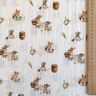 Dvojitá gázovina/mušelín Little things design A