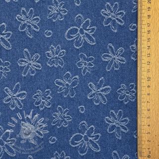 JEANS DENIM JACQUARD Flower dark jeans
