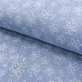 JEANS DENIM JACQUARD Flower light jeans