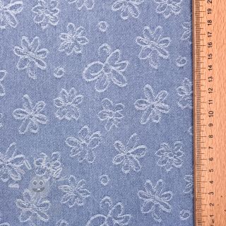 JEANS DENIM JACQUARD Flower light jeans