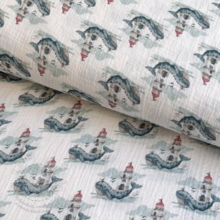 Dvojitá gázovina/mušelín Sweeties design A