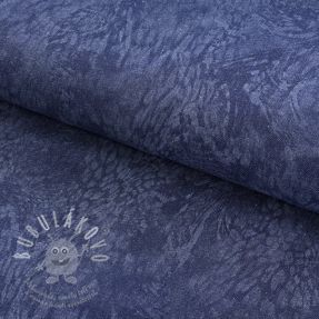 JEANS DENIM HEAVY Animal printed dark blue