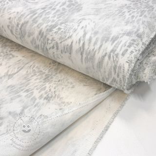 JEANS DENIM HEAVY Animal printed offwhite