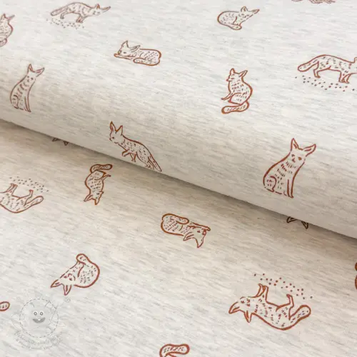 Levně Úplet Hidden foxie ecru melange