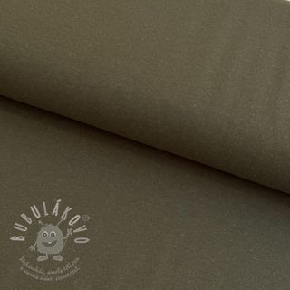 Teplákovina počesaná SOFT Letters hazel