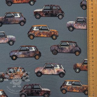 Dekorační látka Cars blue shadow digital print