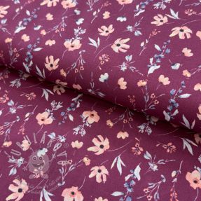 Bavlněná látka Flowers berry digital print
