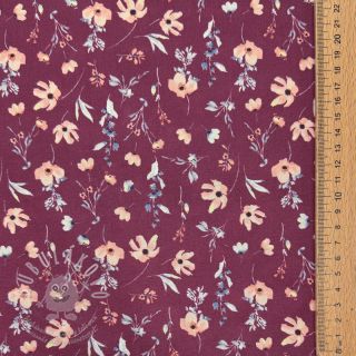 Bavlněná látka Flowers berry digital print