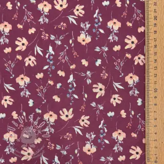 Bavlněná látka Flowers berry digital print