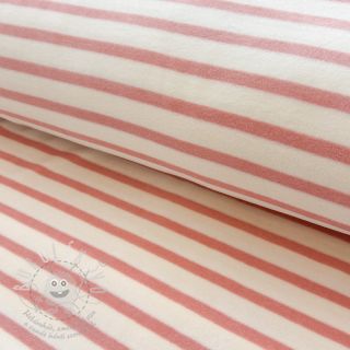 Kojenecký plyš YARN DYED Stripe rose