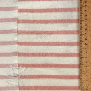 Kojenecký plyš YARN DYED Stripe rose