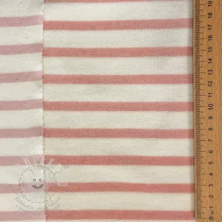 Kojenecký plyš YARN DYED Stripe rose